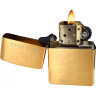 Zippo Brushed Brass 204 B — матовая латунь