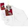 Zippo Classic 28830 — зажигалка, красная глянцевая