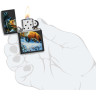 Zippo Linda Picken 48596, Black Matte — Fox in Snow