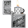 Зажигалка Zippo Brushed Chrome, арт. 48784